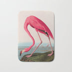 American Flamingo Birds of America Audubon Illustration Bird Lovers Gift Bath Mat Gallery Image 1