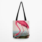 American Flamingo Birds of America Audubon Illustration Bird Lovers Gift Tote Bag Gallery Image 2