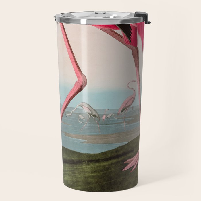 American Flamingo Birds of America Audubon Illustration Bird Lovers Gift Travel Mug Gallery Image 2