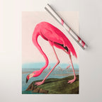 American Flamingo Birds of America Audubon Illustration Bird Lovers Gift Wrapping Paper Gallery Image 1