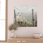 I See Ewe - Animal Photography, Icelandic Sheep Wall Tapestry Gallery Image 2