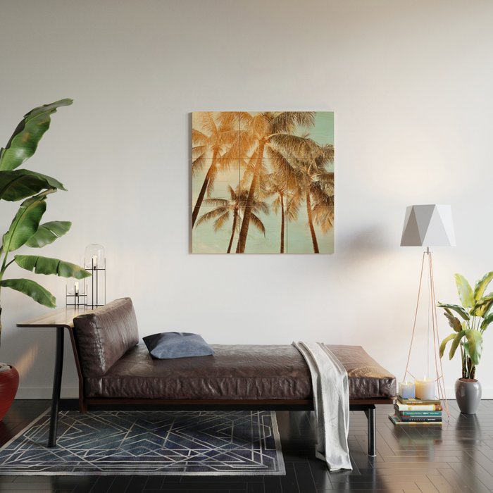 Surfrider palms Wood Wall Art Gallery Image 2