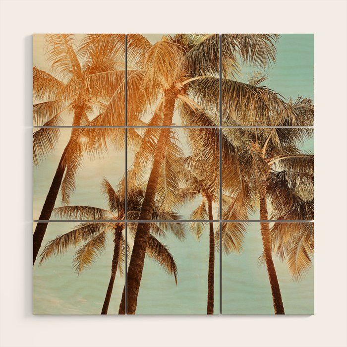 Surfrider palms Wood Wall Art Gallery Image 1
