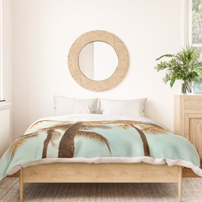Surfrider palms Duvet Cover Gallery Image 3