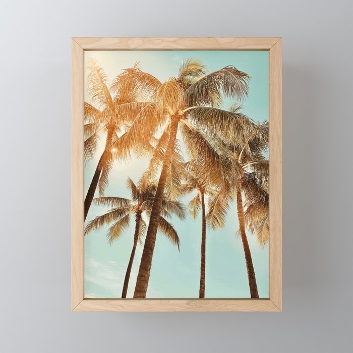 Surfrider palms Mini Art Print Gallery Image 1