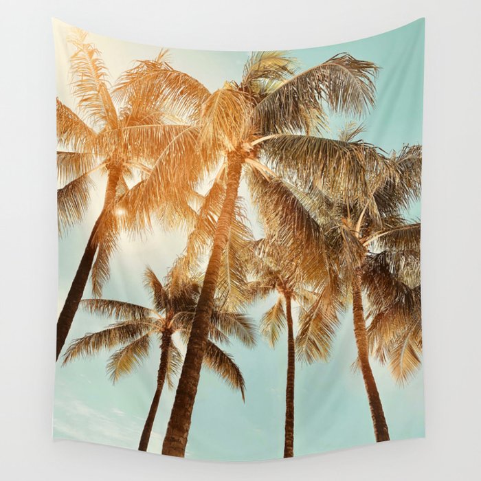 Surfrider palms Wall Tapestry Gallery Image 1
