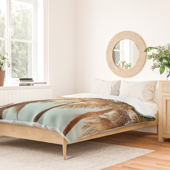 Surfrider palms Duvet Cover Gallery Image 2