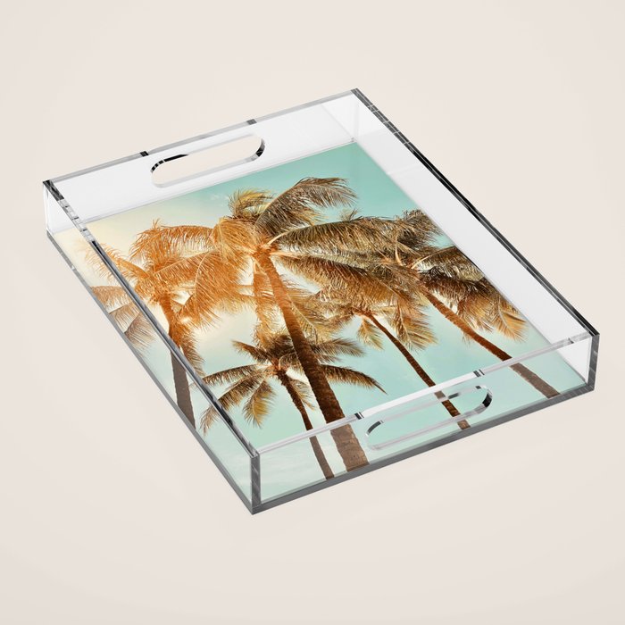 Surfrider palms Acrylic Tray Gallery Image 1