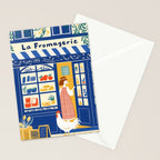 Charming French Cheese Shop Stationery Card Gallery Image 2