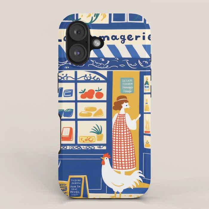 Charming French Cheese Shop iPhone Case Gallery Image 1