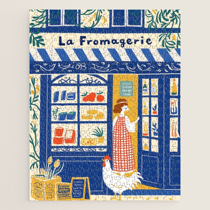 Charming French Cheese Shop Jigsaw Puzzle Gallery Image 1