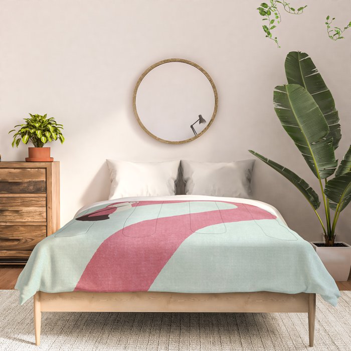 FAUNA / Flamingo Comforter Gallery Image 3