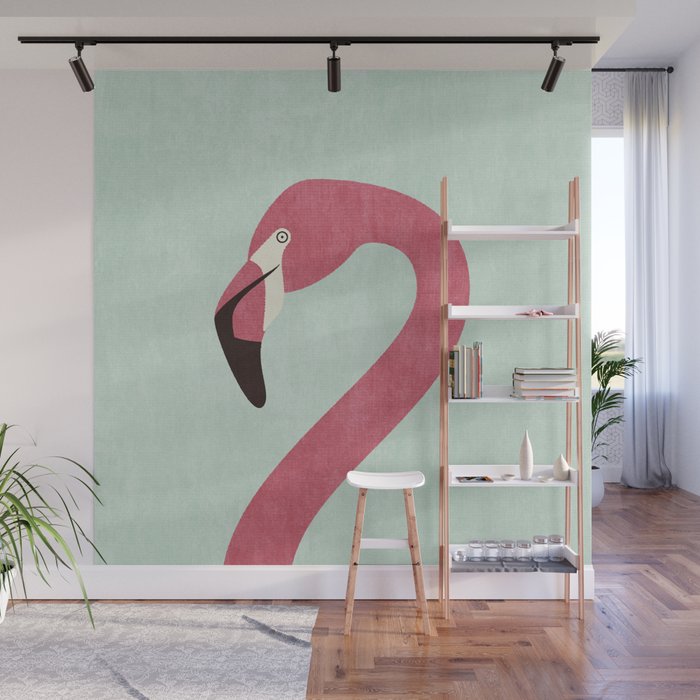 FAUNA / Flamingo Wall Mural Gallery Image 1