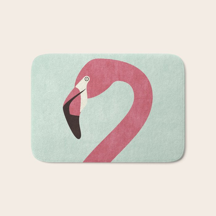 FAUNA / Flamingo Bath Mat Gallery Image 1