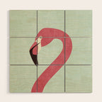 FAUNA / Flamingo Wood Wall Art Gallery Image 1