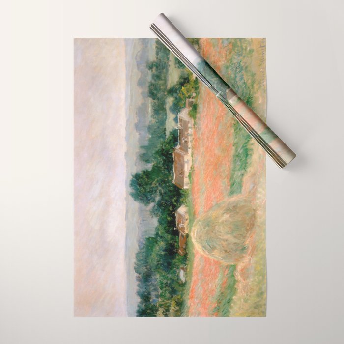 Haystack at Giverny by Claude Monet Wrapping Paper Gallery Image 1