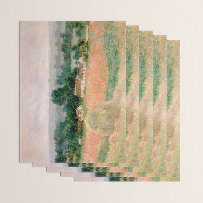 Haystack at Giverny by Claude Monet Wrapping Paper Gallery Image 3