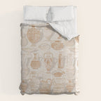 Antique pottery warm neutral Duvet Cover Gallery Image 6