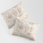 Antique pottery warm neutral Pillow Sham Gallery Image 3