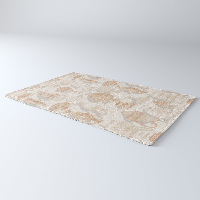 Antique pottery warm neutral Rug Gallery Image 3