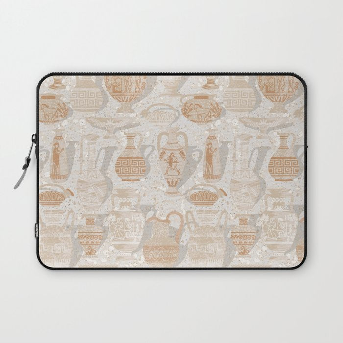 Antique pottery warm neutral Laptop Sleeve Gallery Image 1