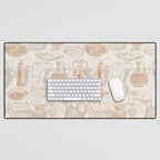 Antique pottery warm neutral Desk Mat Gallery Image 1