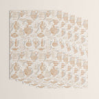 Antique pottery warm neutral Wrapping Paper Gallery Image 3