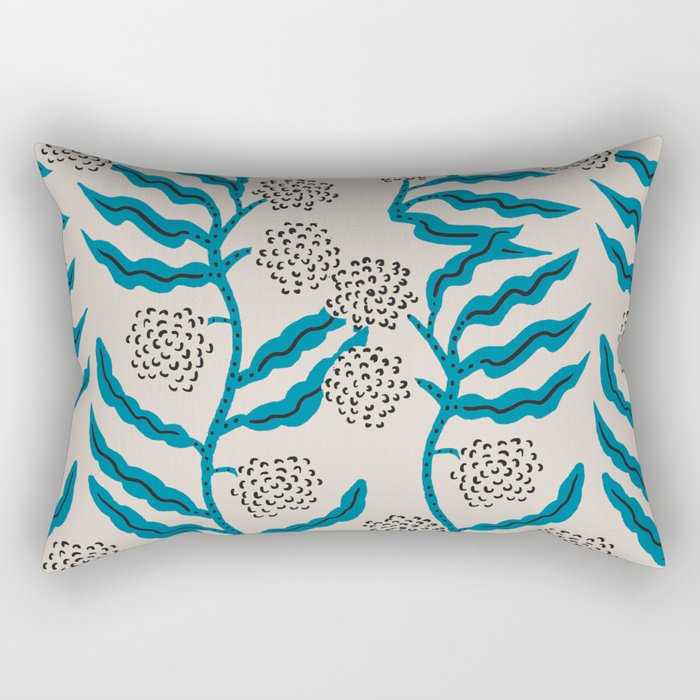 LA VILLE VINE BLUE Rectangular Pillow Gallery Image 2