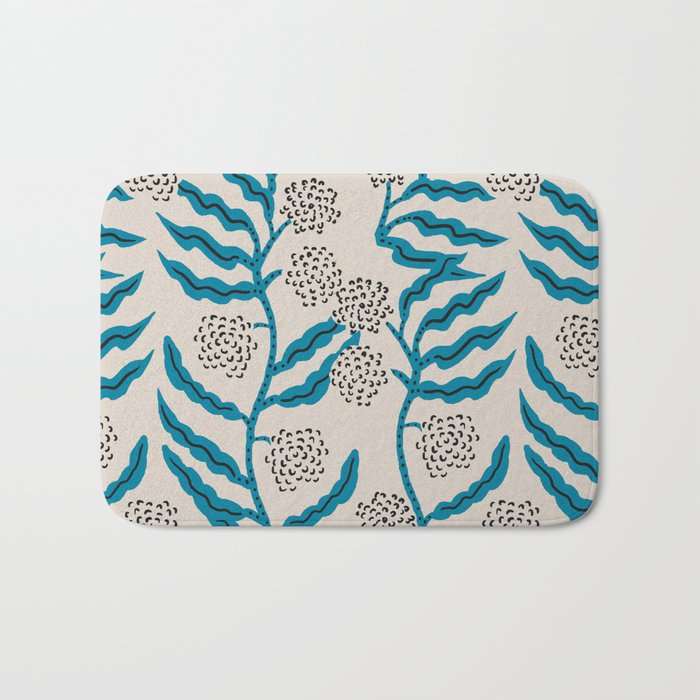 LA VILLE VINE BLUE Bath Mat Gallery Image 1