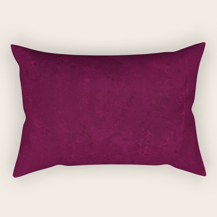 Hand painted modern abstract burgundy marble watercolor Rectangular Pillow Gallery Image 1
