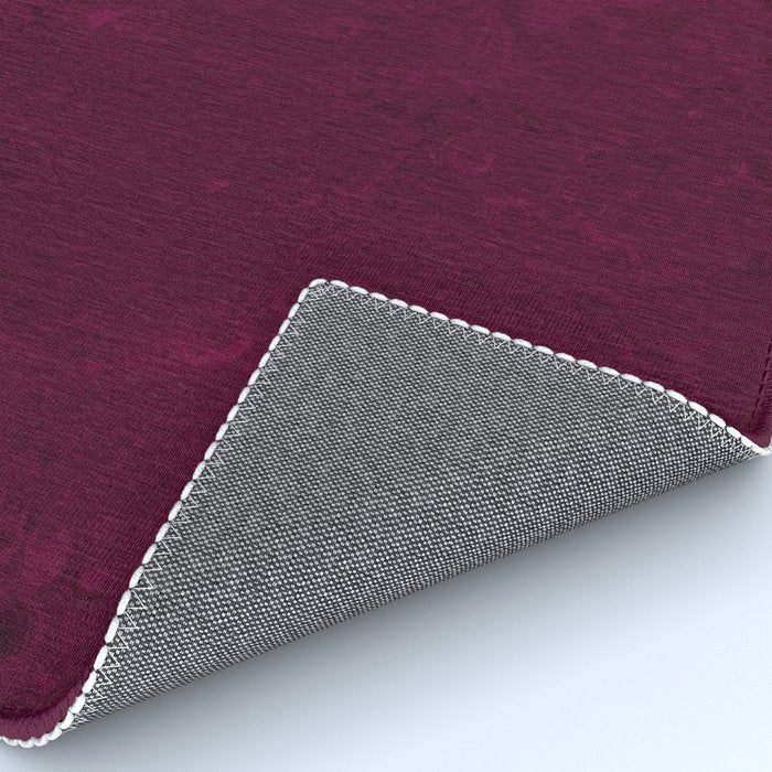 Hand painted modern abstract burgundy marble watercolor Rug Gallery Image 4