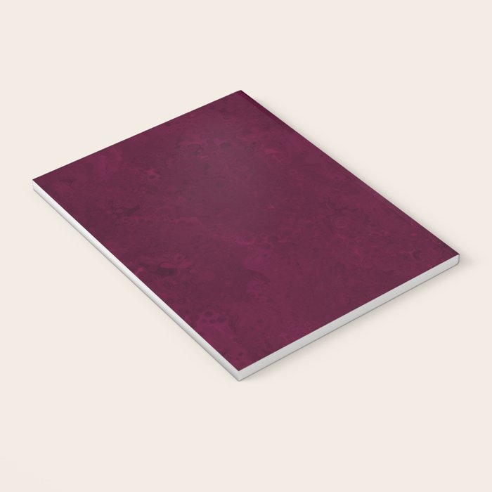 Hand painted modern abstract burgundy marble watercolor Notebook Gallery Image 3