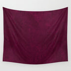 Hand painted modern abstract burgundy marble watercolor Wall Tapestry Gallery Image 4