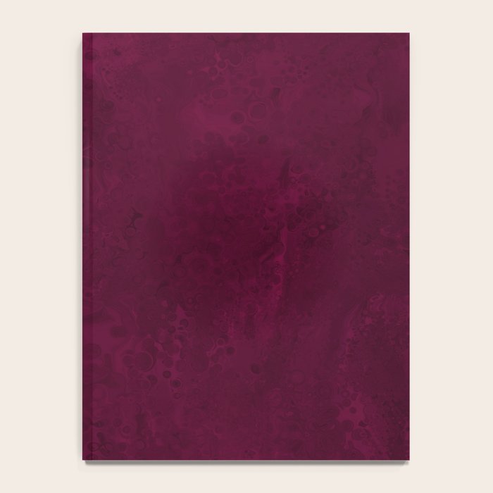 Hand painted modern abstract burgundy marble watercolor Notebook Gallery Image 4
