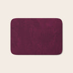 Hand painted modern abstract burgundy marble watercolor Bath Mat Gallery Image 1