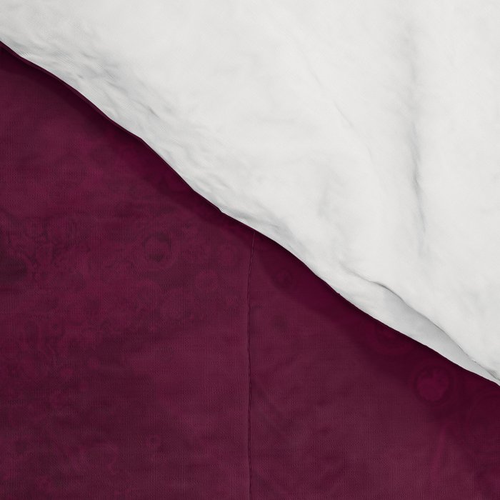 Hand painted modern abstract burgundy marble watercolor Comforter Gallery Image 4