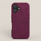 Hand painted modern abstract burgundy marble watercolor iPhone Case Gallery Image 1