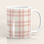 Red And Cream Gingham Coffee Mug Gallery Image 1