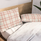 Red And Cream Gingham Pillow Sham Gallery Image 2