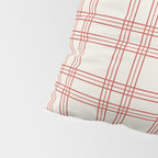 Red And Cream Gingham Pillow Sham Gallery Image 4