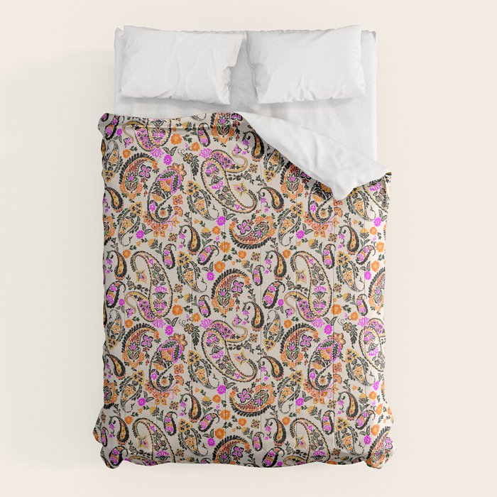 Vibrant paisley print Comforter Gallery Image 6