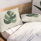 Monstera Cat Hug Pillow Sham Gallery Image 2