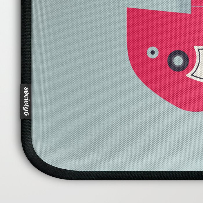 Retro 60s Surf Rock Electric Guitar - Slate Laptop Sleeve Gallery Image 3