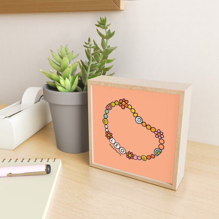 Leo Friendship Bracelet Mini Art Print Gallery Image 2