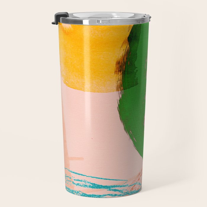 brush strokes abstract 3 Travel Mug Gallery Image 3
