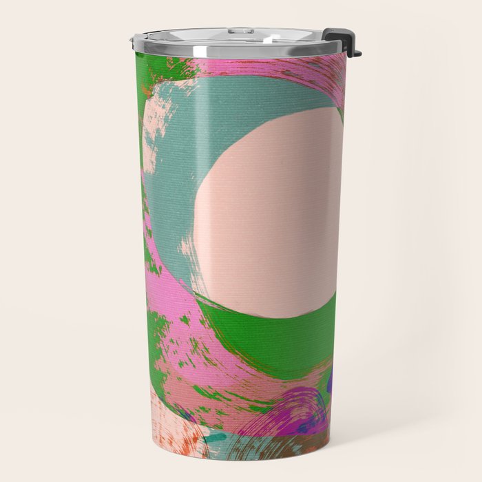 brush strokes abstract 3 Travel Mug Gallery Image 2