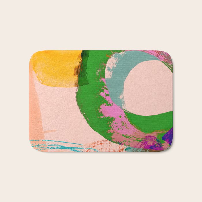 brush strokes abstract 3 Bath Mat Gallery Image 1