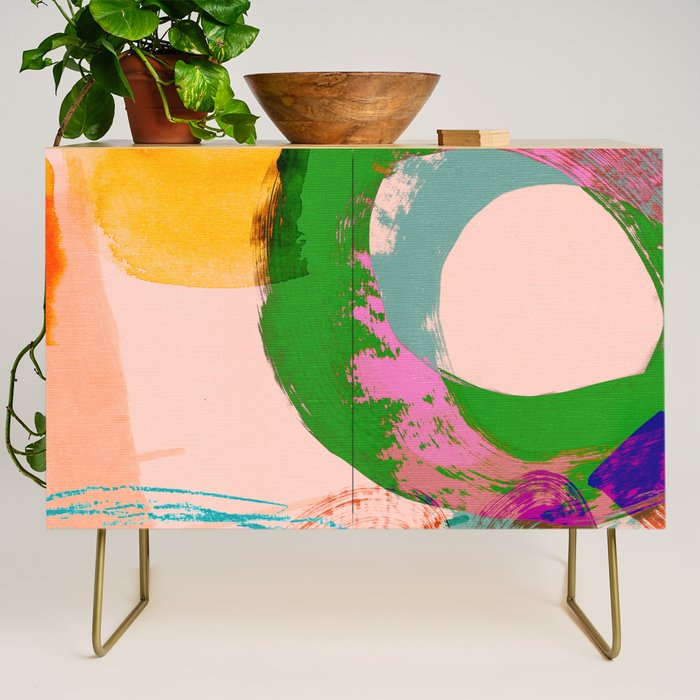 brush strokes abstract 3 Credenza Gallery Image 1