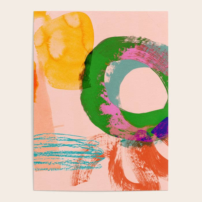 brush strokes abstract 3 Poster Gallery Image 4