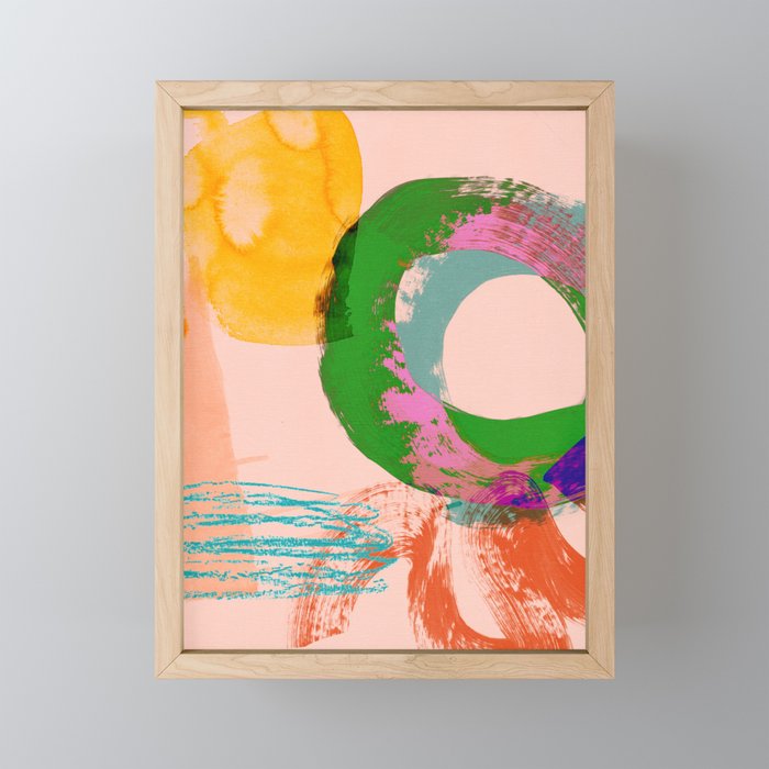 brush strokes abstract 3 Mini Art Print Gallery Image 1